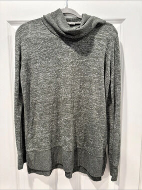 Gap Green Marled Cowl Neck Tunic Lightweight Sweater Medium